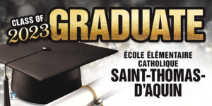 Graduation Sign - Saint Thomas D'Aquin