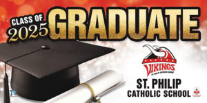 Graduation Sign St Philip