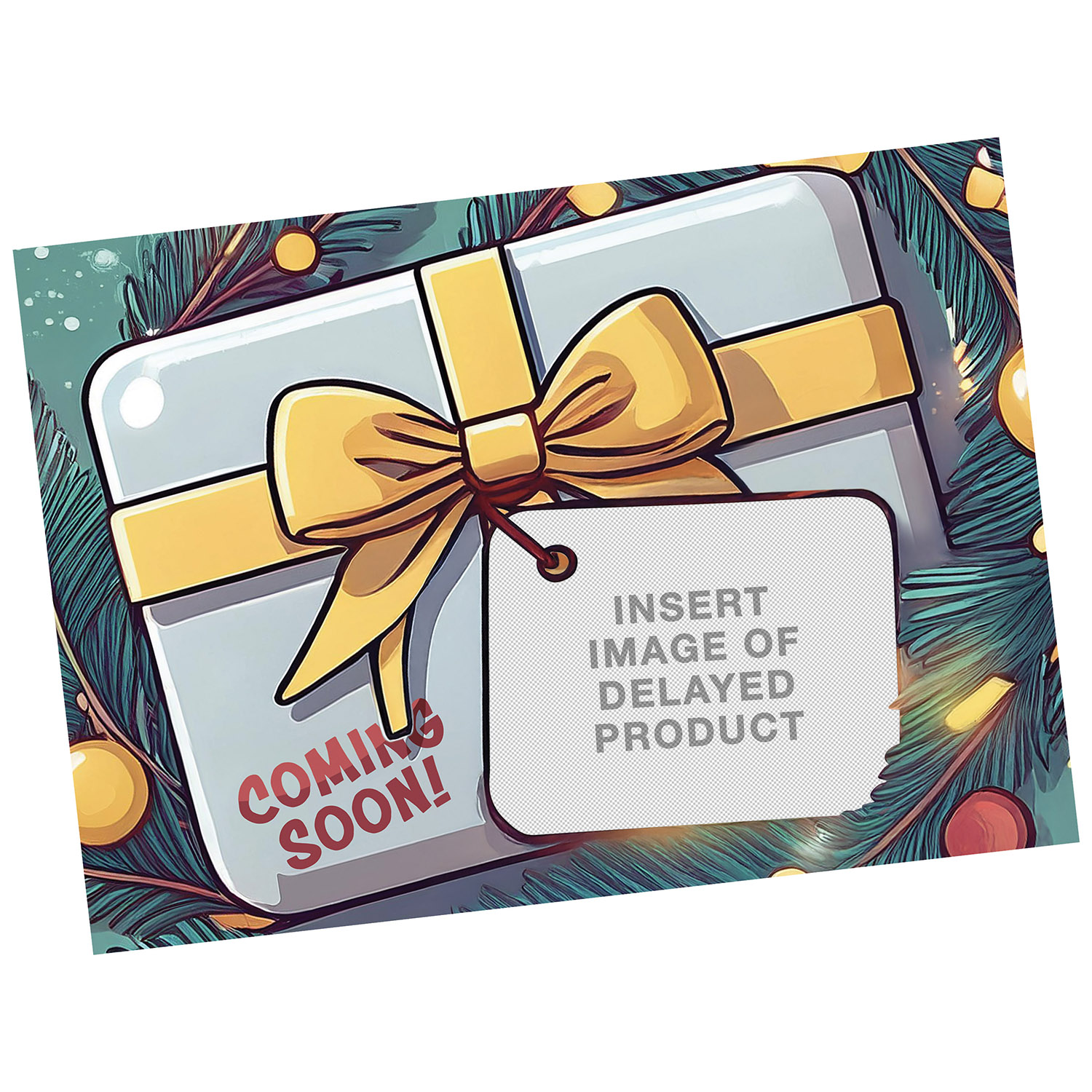 Featured image for “PRINTABLE - Delayed Package Kids Postcard Template for Adobe Express or Canva”