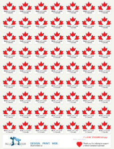 Made with Love in Canada Stickers
