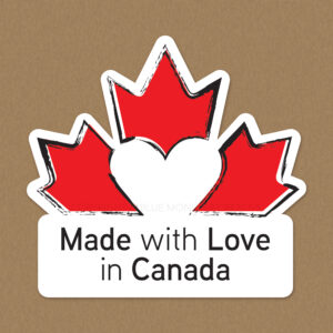 Made with Love in Canada Stickers