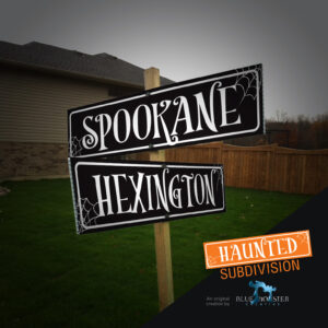 Haunted Subdivision Street Signs by Blue Monster Creative
