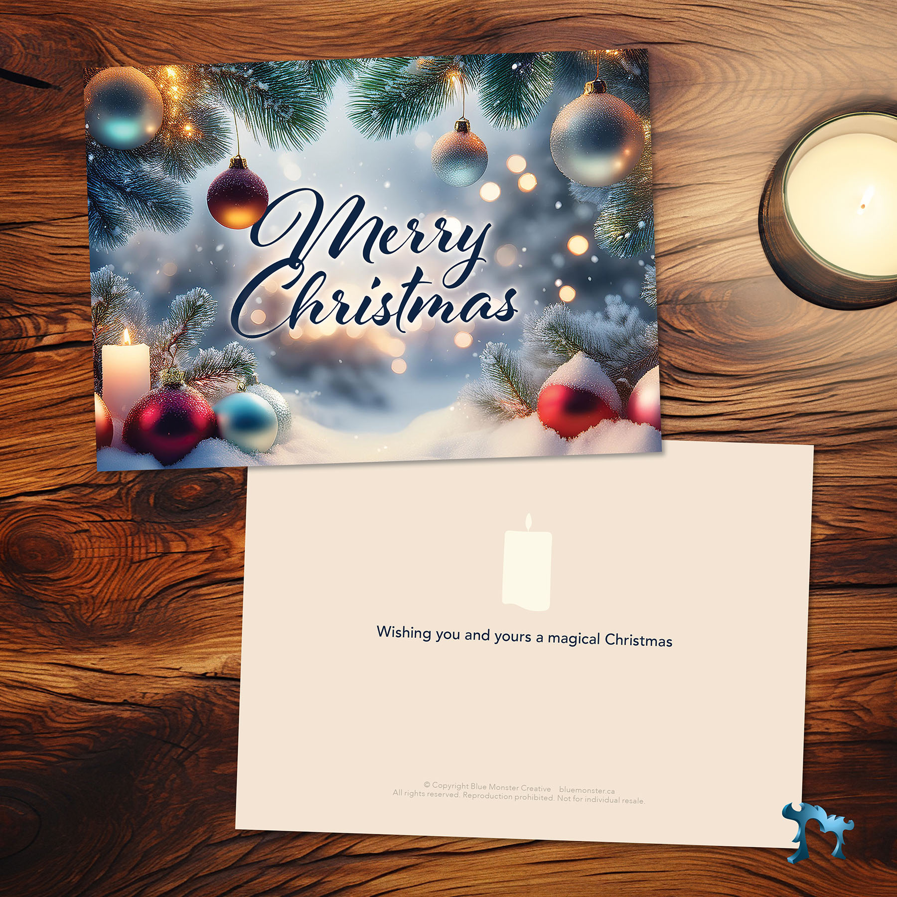 Featured image for “Christmas Postcard 5x7 Candle - 20 per pack - FREE CUSTOMIZING”