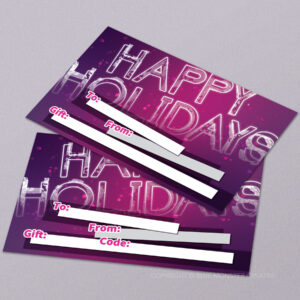 Holiday Gift Cards - Pink
