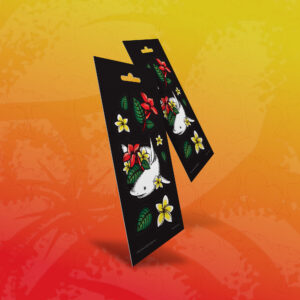Shark and Flowers stickers
