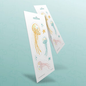 Jellyfish stickers - hippy