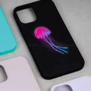 Jellyfish sticker on phone case