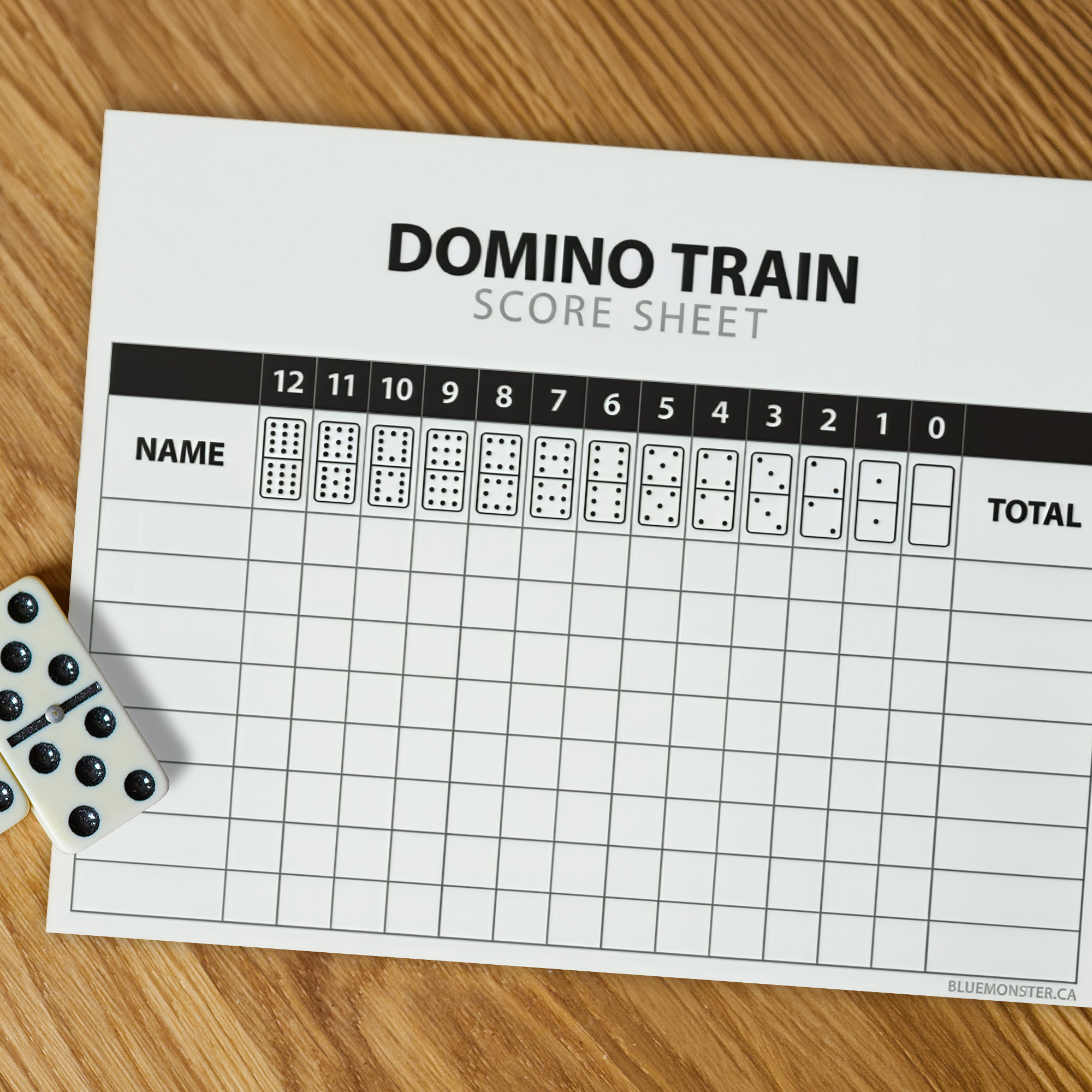 Featured image for “Domino Train Game Score Sheet”
